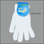 Men's CREDOS Stretch Acrylic Gloves – White, (1 Dozen, 12 Pairs)