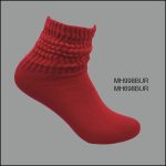 Women’s 100% Cotton Slouch Socks – Burgundy,  (1 Dozen, 12 Pairs)