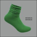 Women’s 100% Cotton Slouch Socks – Green,  (1 Dozen, 12 Pairs)