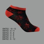 Low Cut Spandex Socks, Designed Leaf Pattern , ASST, SM702 (1 Dozen, 12 Pairs) - Image 7