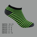 Low Cut Spandex Socks, Designed Striped Pattern , ASST, SM703 (1 Dozen, 12 Pairs) - Image 6
