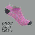 Low Cut Spandex Socks, Designed Striped Pattern , ASST, SM703 (1 Dozen, 12 Pairs) - Image 7