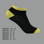 Low Cut Spandex Socks, Black with Multi Color Toe & Heel , ASST, SM704 (1 Dozen, 12 Pairs) - Image 3
