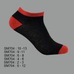 Low Cut Spandex Socks, Black with Multi Color Toe & Heel , ASST, SM704 (1 Dozen, 12 Pairs) - Image 4