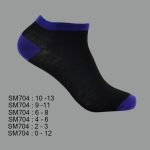 Low Cut Spandex Socks, Black with Multi Color Toe & Heel , ASST, SM704 (1 Dozen, 12 Pairs) - Image 7
