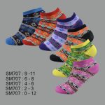 Women’s Low Cut Spandex Socks, Aztec Style Pattern , ASST, SM707 (1 Dozen, 12 Pairs)