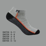 Spandex Ankle Socks, Multi Color Side Stripe , ASST, SM709 (1 Dozen, 12 Pairs) - Image 3