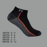 Spandex Ankle Socks, Multi Color Side Stripe , ASST, SM709 (1 Dozen, 12 Pairs) - Image 4