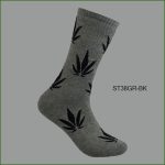 Men's Theme Crew Socks, Multi Color with Multi Color Leaves #1 Pattern, (1 Dozen, 12 Pairs) - Image 5