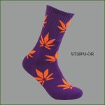 Men's Theme Crew Socks, Multi Color with Multi Color Leaves #1 Pattern, (1 Dozen, 12 Pairs) - Image 6