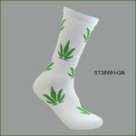 Men's Theme Crew Socks, Multi Color with Multi Color Leaves #2 Pattern, (1 Dozen, 12 Pairs) - Image 4