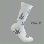 Men's Theme Crew Socks, Multi Color with Multi Color Leaves #2 Pattern, (1 Dozen, 12 Pairs) - Image 5