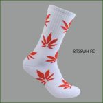 Men's Theme Crew Socks, Multi Color with Multi Color Leaves #2 Pattern, (1 Dozen, 12 Pairs) - Image 6