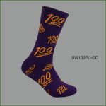 Men's Theme Crew Socks,Blue Collection with Multi Color 100 Pattern, (1 Dozen, 12 Pairs) - Image 2