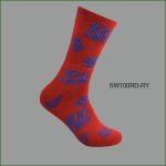 Men's Theme Crew Socks, Red collection with Multi Color 100 Pattern, (1 Dozen, 12 Pairs) - Image 6