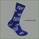 Men's Theme Crew Socks,Blue Collection with Multi Color 100 Pattern, (1 Dozen, 12 Pairs) - Image 4