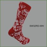 Men's Theme Crew Socks, Black with Multi Color Ethnic Graphic Pattern, (1 Dozen, 12 Pairs) - Image 7