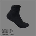 Diabetic Socks, Ankle , Solid Black , (1 Dozen, 12 Pairs) - Image 2