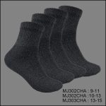Diabetic Socks, Ankle , Solid Charcoal , (1 Dozen, 12 Pairs)