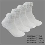 Diabetic Socks, Ankle , Solid White , (1 Dozen, 12 Pairs) - Image 3