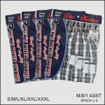 Men’s boxer shorts, Breathable Cotton, Assorted Plaid Designs , (1 Dozen, 12 pieces)