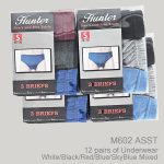 Men’s Low-Rise Briefs, Breathable Cotton Blend, Assorted Solid Colors, (1 Dozen, 12 Pieces)