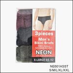 Men’s Bikini Briefs, 100% Cotton Fabric, Assorted Solid Color Designs, 3 Pieces Pack, (1 Dozen, 12 Pieces) - Image 6