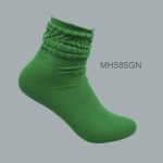 Women’s 100% Cotton Heavy Slouch Socks  – GREEN,  (1 Dozen, 12 Pairs)