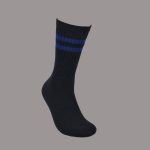 Men’s Cotton Crew Socks, Black with Multiple Colors, ASST Color (Minimum 1 Dozen, 12 Pairs) - Image 7