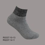 Cotton Ankle Sports Socks, Grey Bokashi, (1 Dozen, 12 Pairs)