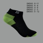 Spandex Ankle Socks, Multi Color Chevron Accent , ASST, SM710 (1 Dozen, 12 Pairs) - Image 4