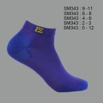 Spandex Ankle Socks, Multi Color Chevron Accent , ASST, SM710 (1 Dozen, 12 Pairs) - Image 5