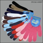 Men's CREDOS Stretch Acrylic Gloves – Multi Color, ASST, (1 Dozen, 12 Pairs)