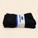 Diabetic Socks, Crew , Solid Black , (1 Dozen, 12 Pairs) - Image 4