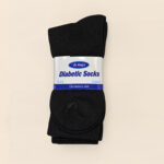 Diabetic Socks, Crew , Solid Black , (1 Dozen, 12 Pairs) - Image 5