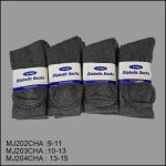 Diabetic Socks, Crew , Solid Charcoal , (1 Dozen, 12 Pairs) - Image 3