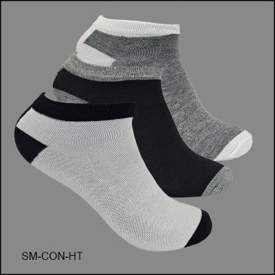Men's Comfortable Spandex Socks, Low Cut , Multi Color, Multi Color H/T, ASST ,(1 Dozen, 12 Pairs)