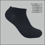 Unisex, All Age, Spandex Socks, Mid Low Cut , Solid Black, (1 Dozen, 12 Pairs) - Image 3