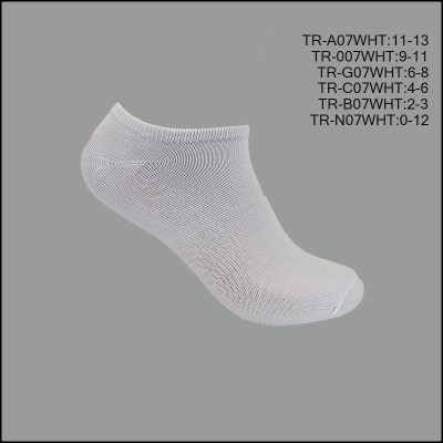 All Age, Unisex, Spandex Socks, Low Cut , Solid White , (1 Dozen, 12 Pairs)