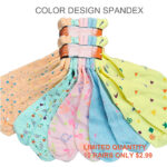 Women’s 100% Cotton Color Design Spandex Socks – Assorted Design/Colror  (10 Pairs) - Image 2