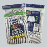 3Men's full Cut Snap Fly Boxers, Asst Stripe Design (1Dozen-12 boxer shorts) - Image 4