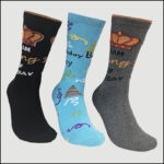 Women's Birthday Theme Crew Socks – Assorted Celebration Designs (12 Pairs)