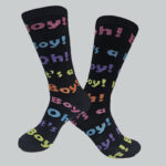 Boys "It's a Boy!" Crew Socks – Assorted Colors & Designs (12 Pairs) - Image 3