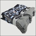 Men's Stripe & Star Crew Socks – Assorted Pattern Designs (12 Pairs) - Image 5