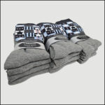 Men's Stripe & Star Crew Socks – Assorted Pattern Designs (12 Pairs) - Image 4