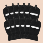 Men’s Knit One-Hole Balaclava Ski Mask – Full Face & Neck Cover , Black, - Image 2