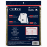 CREDOS Men's Olive Green 100% Cotton Thermal Shirt – Heavy Waffle Knit Long Sleeve Base Layer (1 Piece) - Image 2