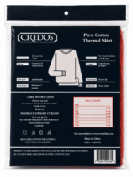 CREDOS Women's Red 100% Cotton Thermal Top – Soft Waffle Knit Long Sleeve Shirt (1 Piece) - Image 2