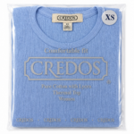 CREDOS Women's Sky Blue 100% Cotton Thermal Top – Soft Waffle Knit Long Sleeve Shirt (1 Piece)