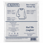 CREDOS Women's White 100% Cotton Thermal Top – Soft Waffle Knit Long Sleeve Shirt (1 Piece) - Image 3